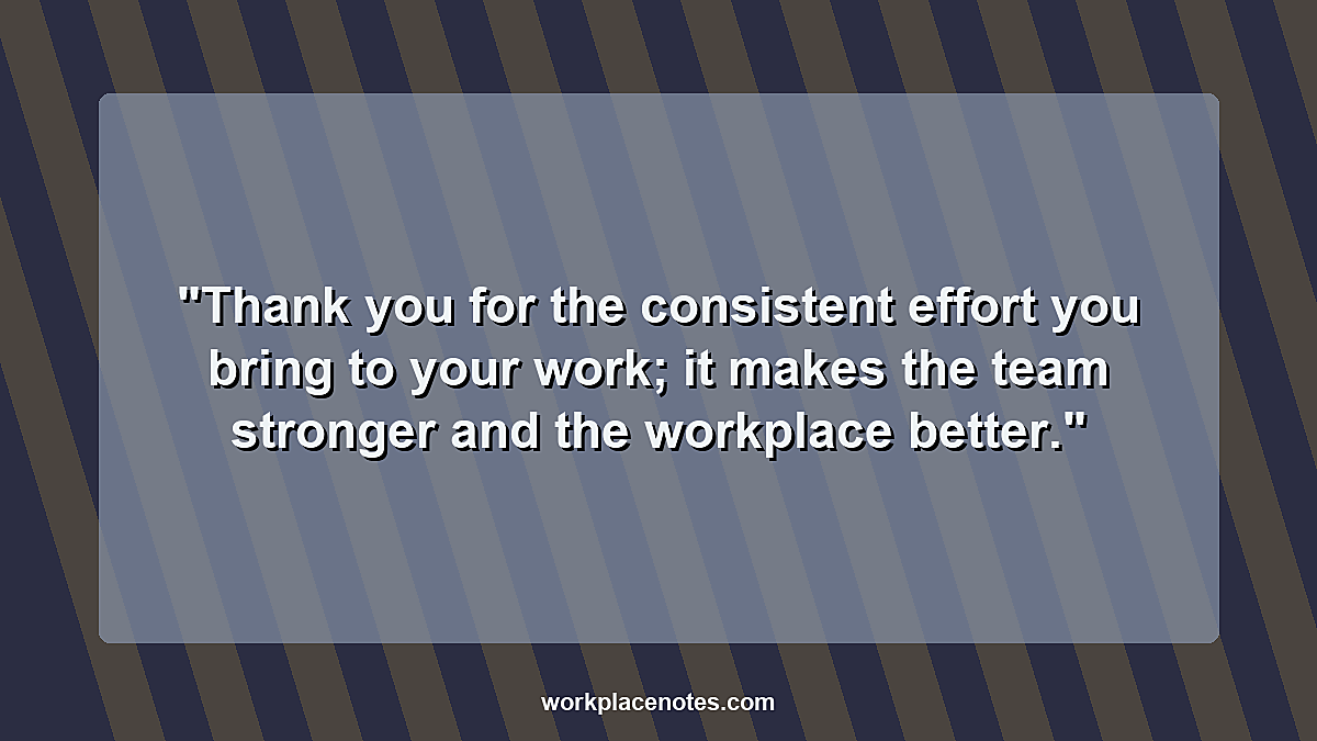 Appreciation Words for Team Effort