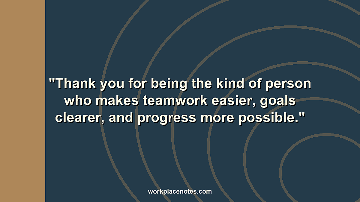 Appreciation Words for Teamwork