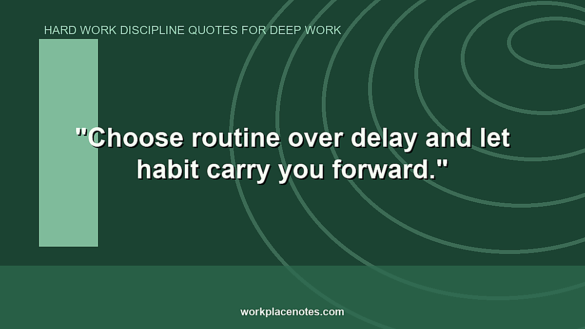 Hard Work Discipline Quotes for Deep Work