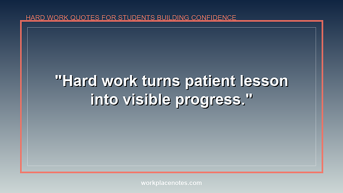 Hard Work Quotes for Students Building Confidence