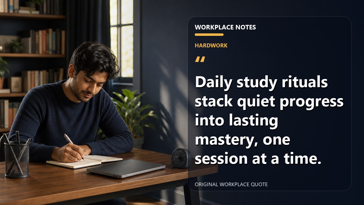 Daily study rituals stack quiet progress into lasting mastery, one session at a time.