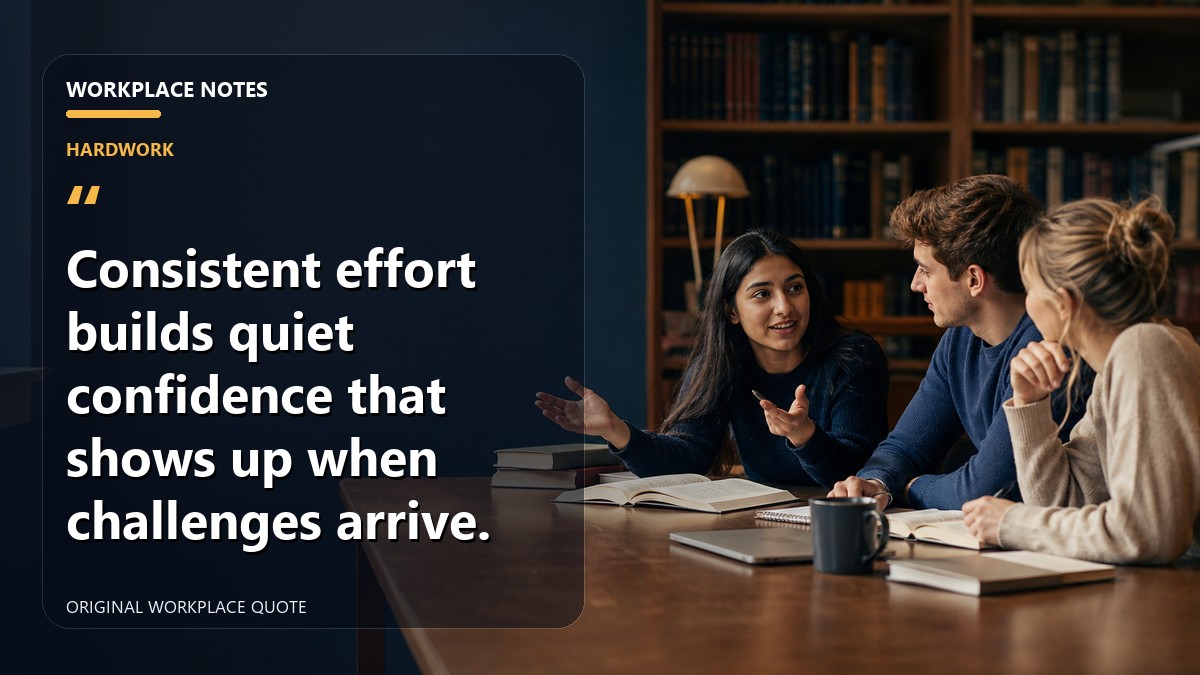 Consistent effort builds quiet confidence that shows up when challenges arrive.