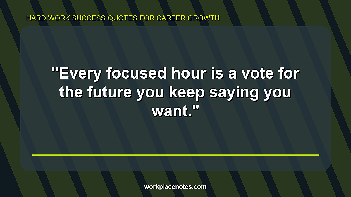 Hard Work Success Quotes for Career Growth
