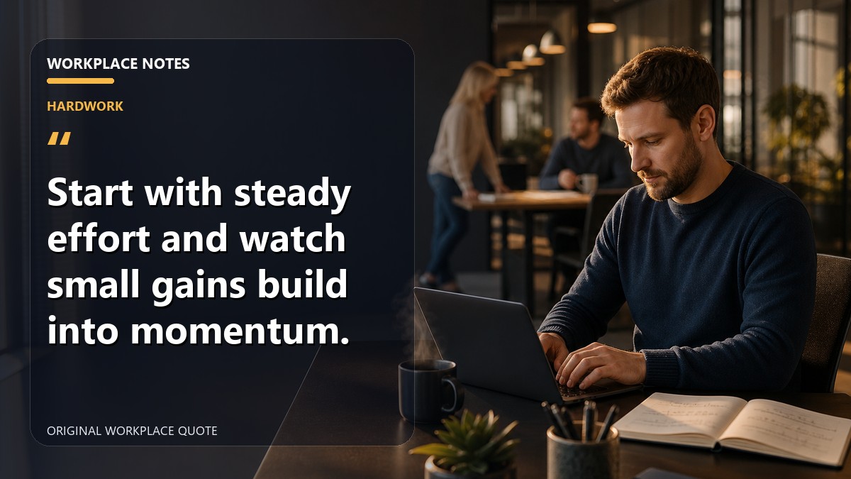 Start with steady effort and watch small gains build into momentum.