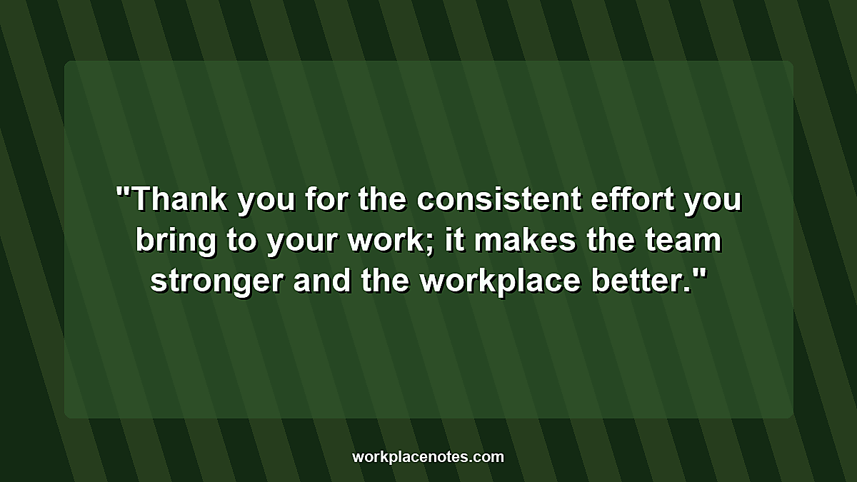 Thank You for Hard Work Messages for Teams