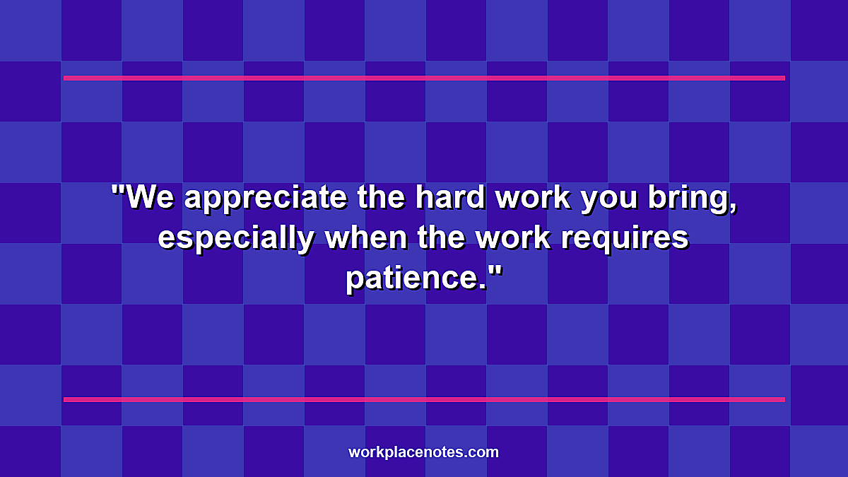 Thank You for Hard Work Messages for Extra Effort