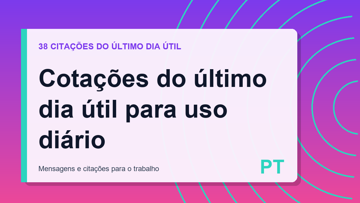 Cotações do último dia útil para uso diário