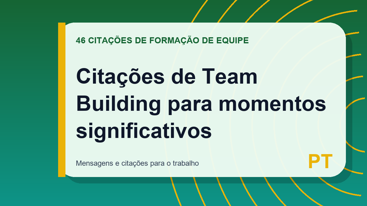 Citações de Team Building para momentos significativos