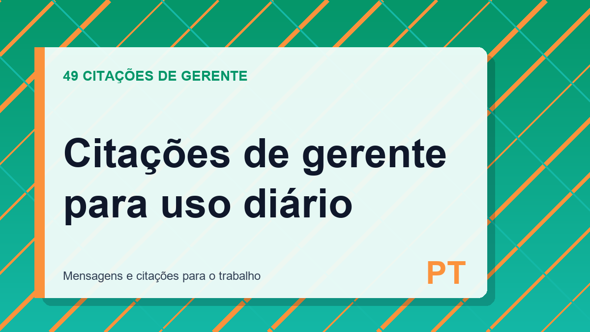 Citações de gerente para uso diário