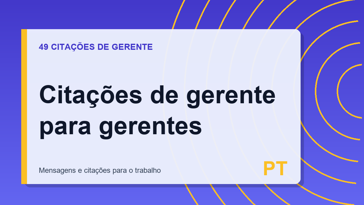 Citações de gerente para gerentes