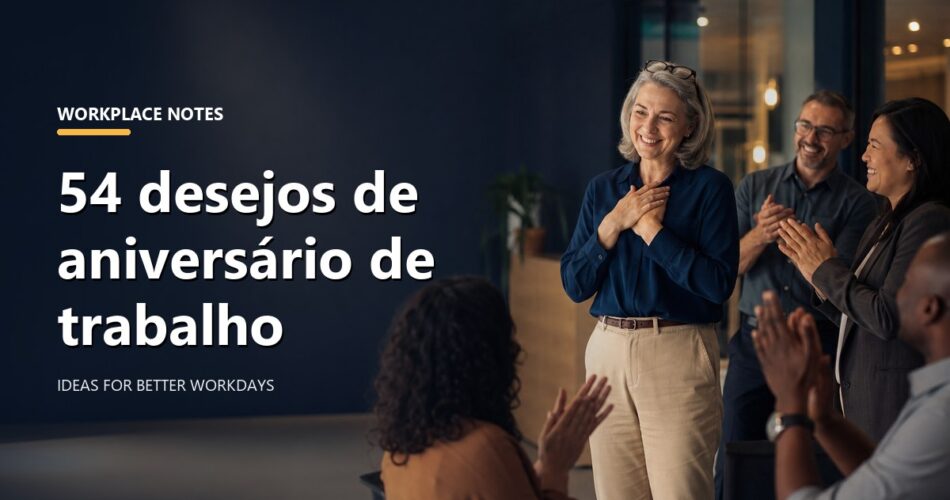 54 desejos de aniversário de trabalho