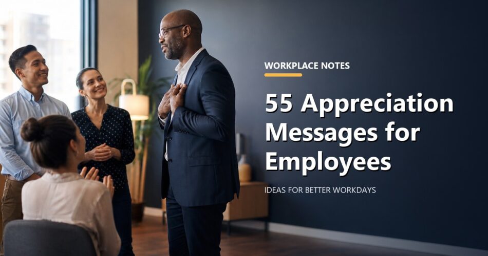55 Appreciation Messages for Employees
