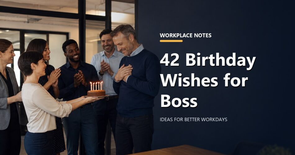 42 Birthday Wishes for Boss