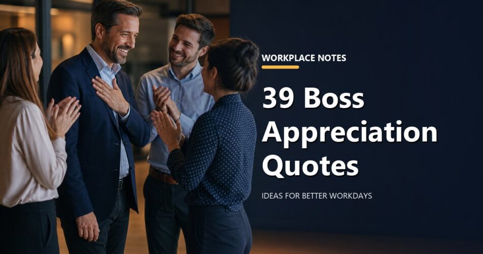 39 Boss Appreciation Quotes