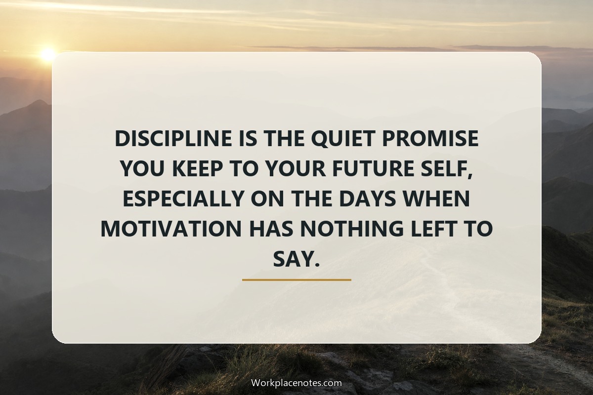 Discipline quote wallpaper style 2