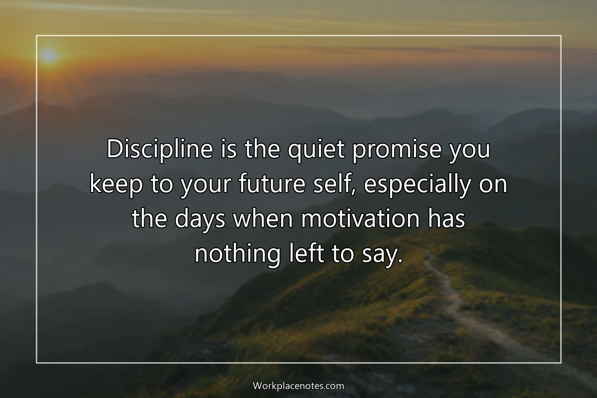 Discipline quote wallpaper style 3