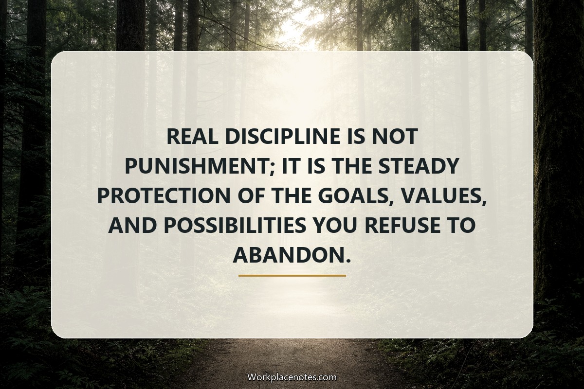 Discipline quote wallpaper style 2