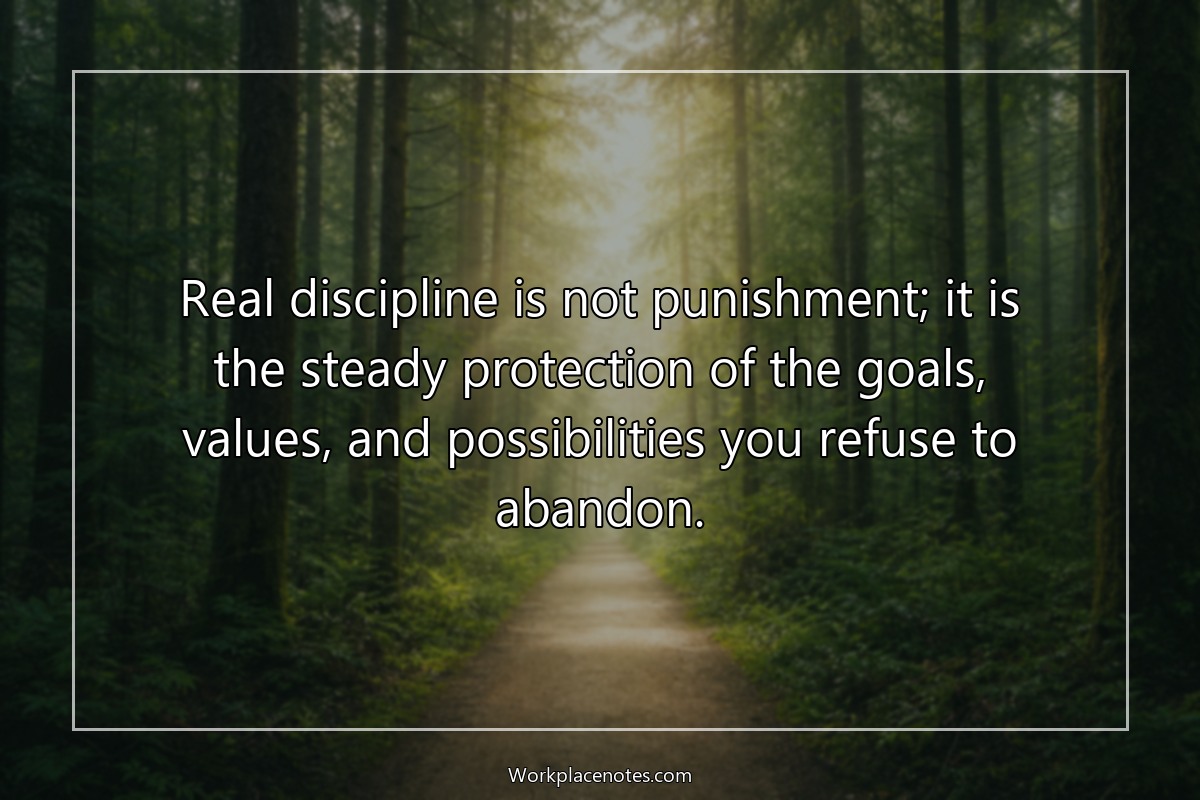 Discipline quote wallpaper style 3
