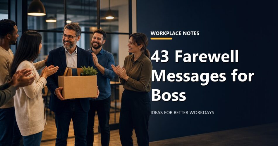 43 Farewell Messages for Boss