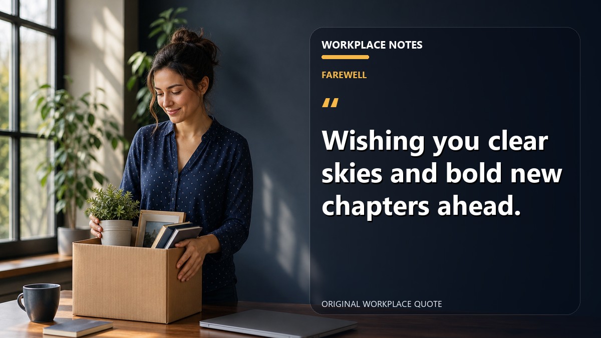 Wishing you clear skies and bold new chapters ahead.