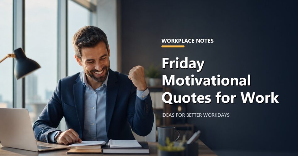 Friday Motivational Quotes for Work