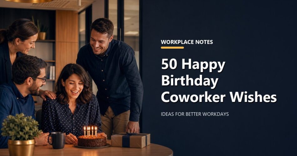 50 Happy Birthday Coworker Wishes