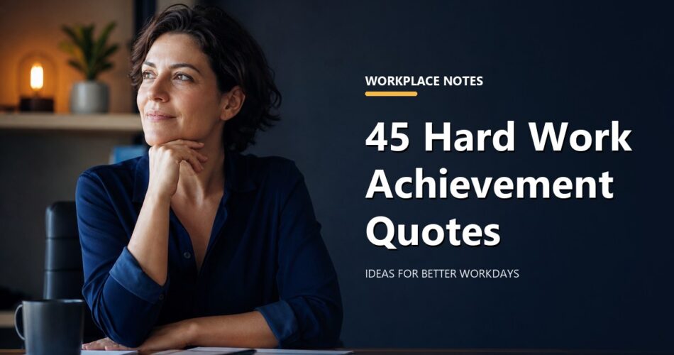 45 Hard Work Achievement Quotes