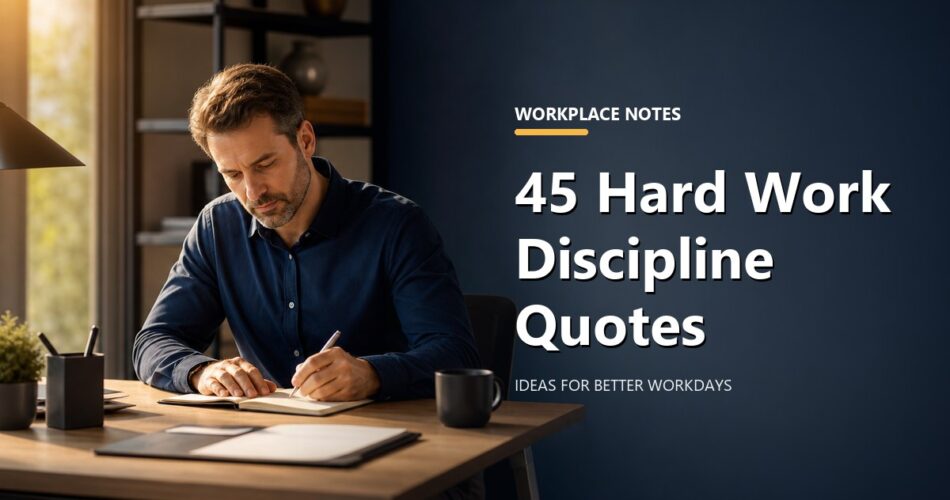 45 Hard Work Discipline Quotes