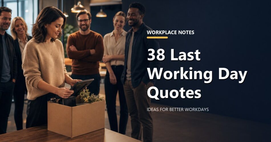 38 Last Working Day Quotes