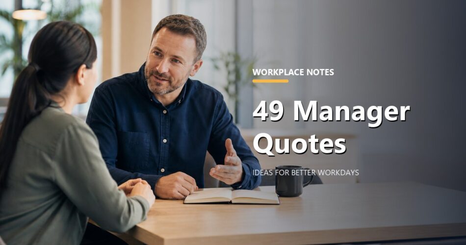 49 Manager Quotes