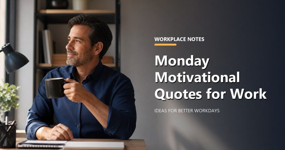 Monday Motivational Quotes for Work