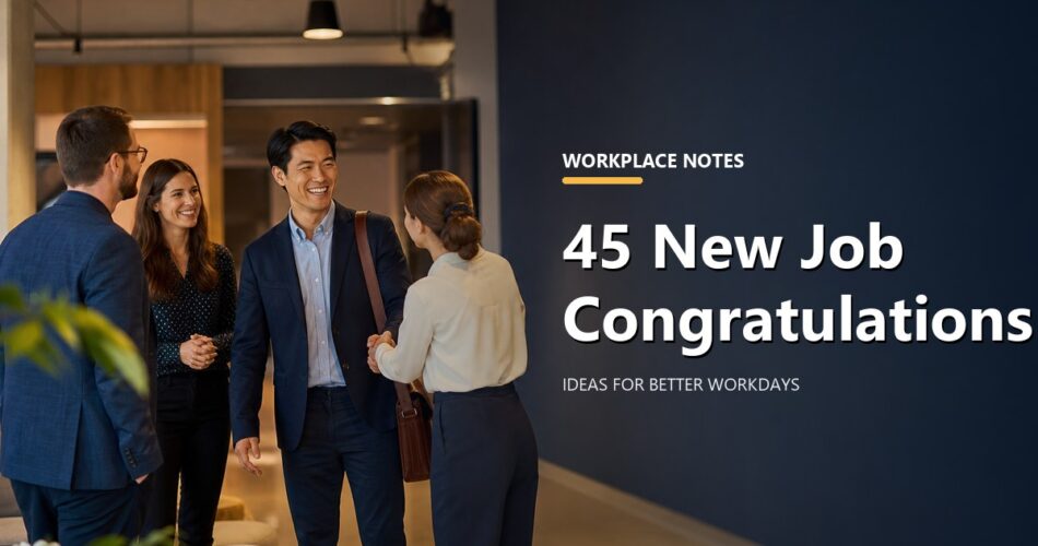 45 New Job Congratulations