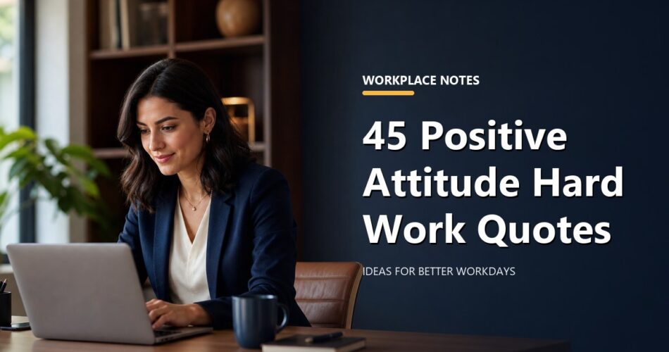 45 Positive Attitude Hard Work Quotes