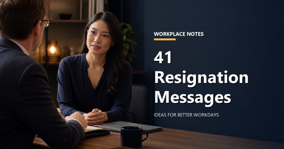41 Resignation Messages