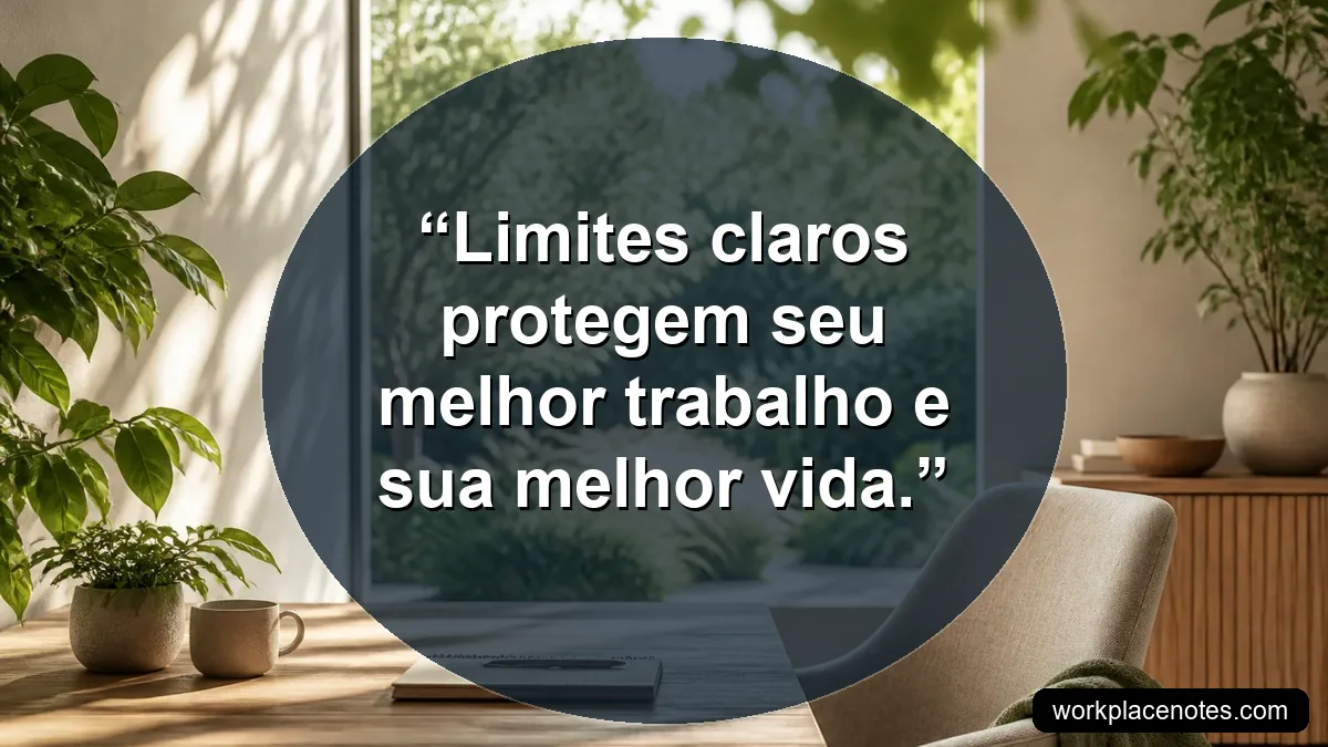 Limites claros protegem seu melhor trabalho e sua melhor vida.