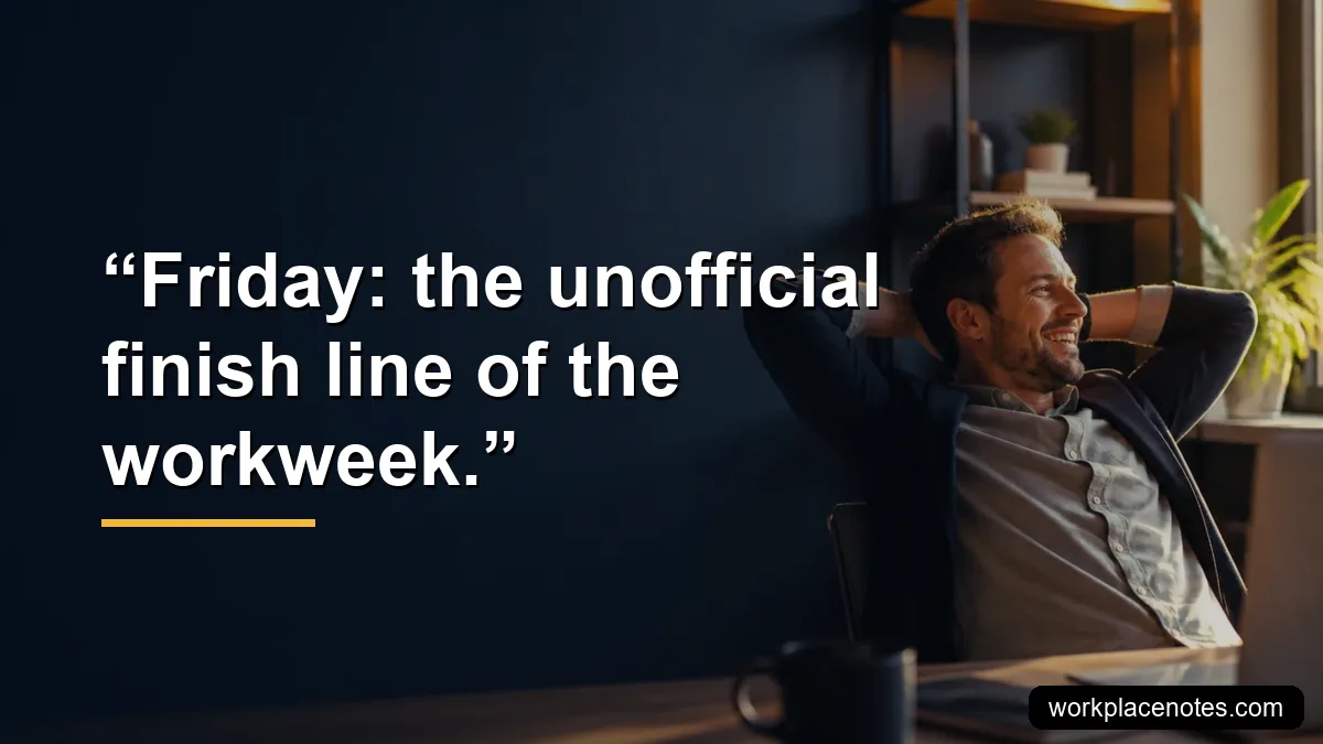 Friday: the unofficial finish line of the workweek.