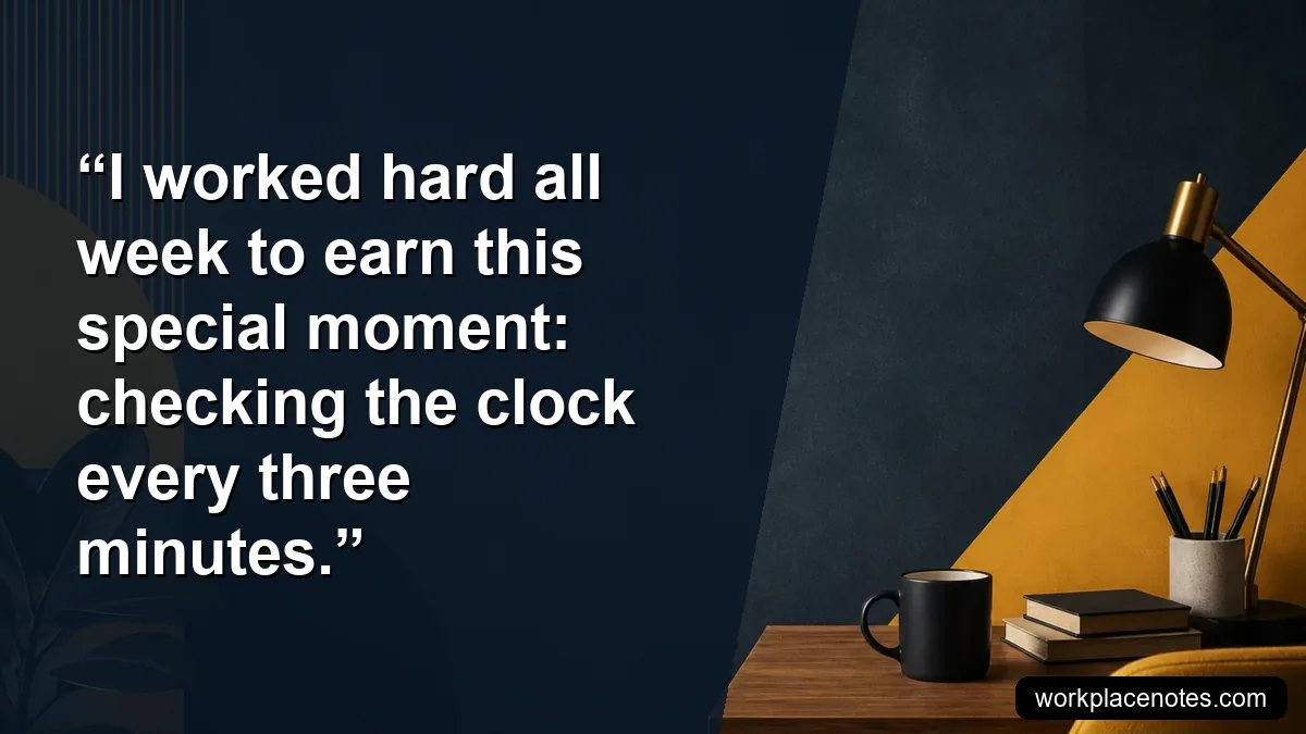 I worked hard all week to earn this special moment: checking the clock every three minutes.