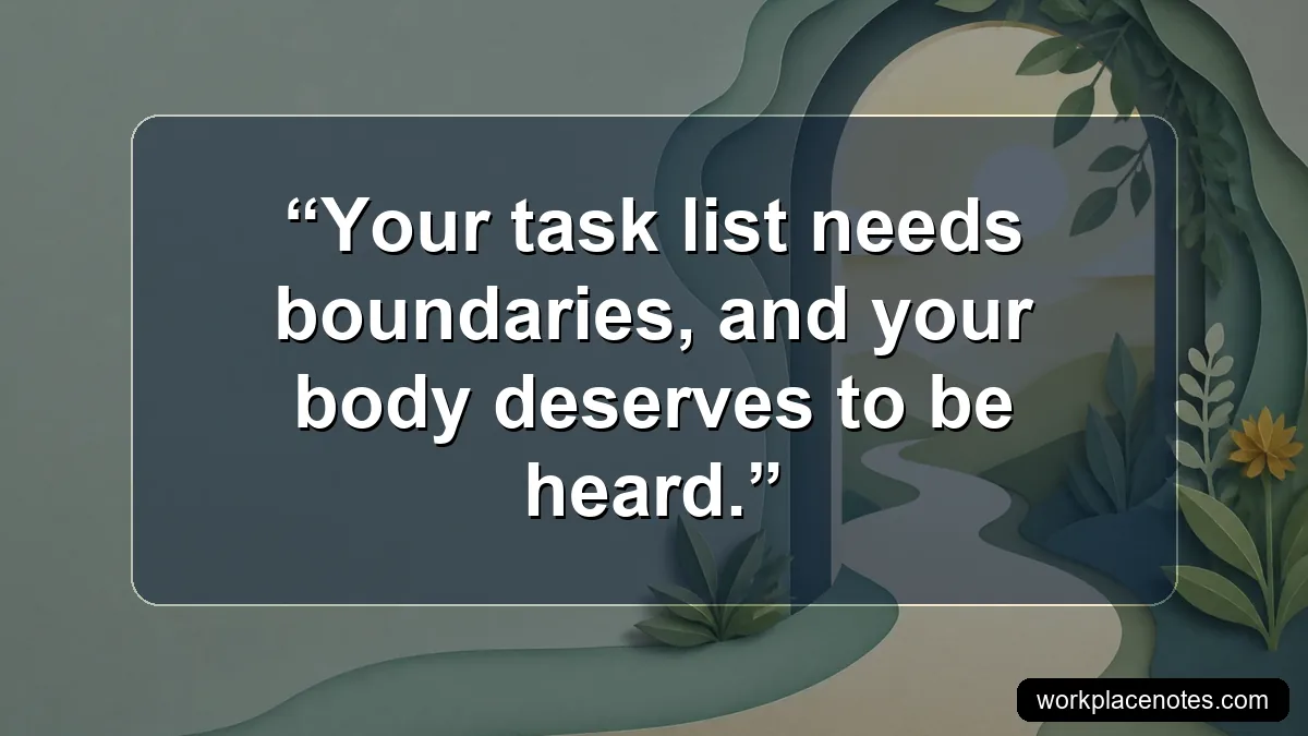 Your task list needs boundaries, and your body deserves to be heard.