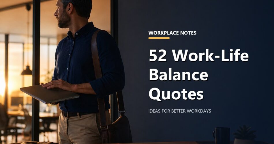 52 Work-Life Balance Quotes