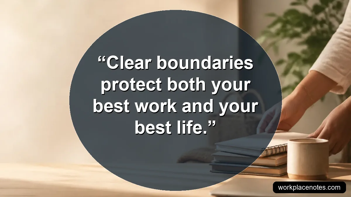 Clear boundaries protect both your best work and your best life.